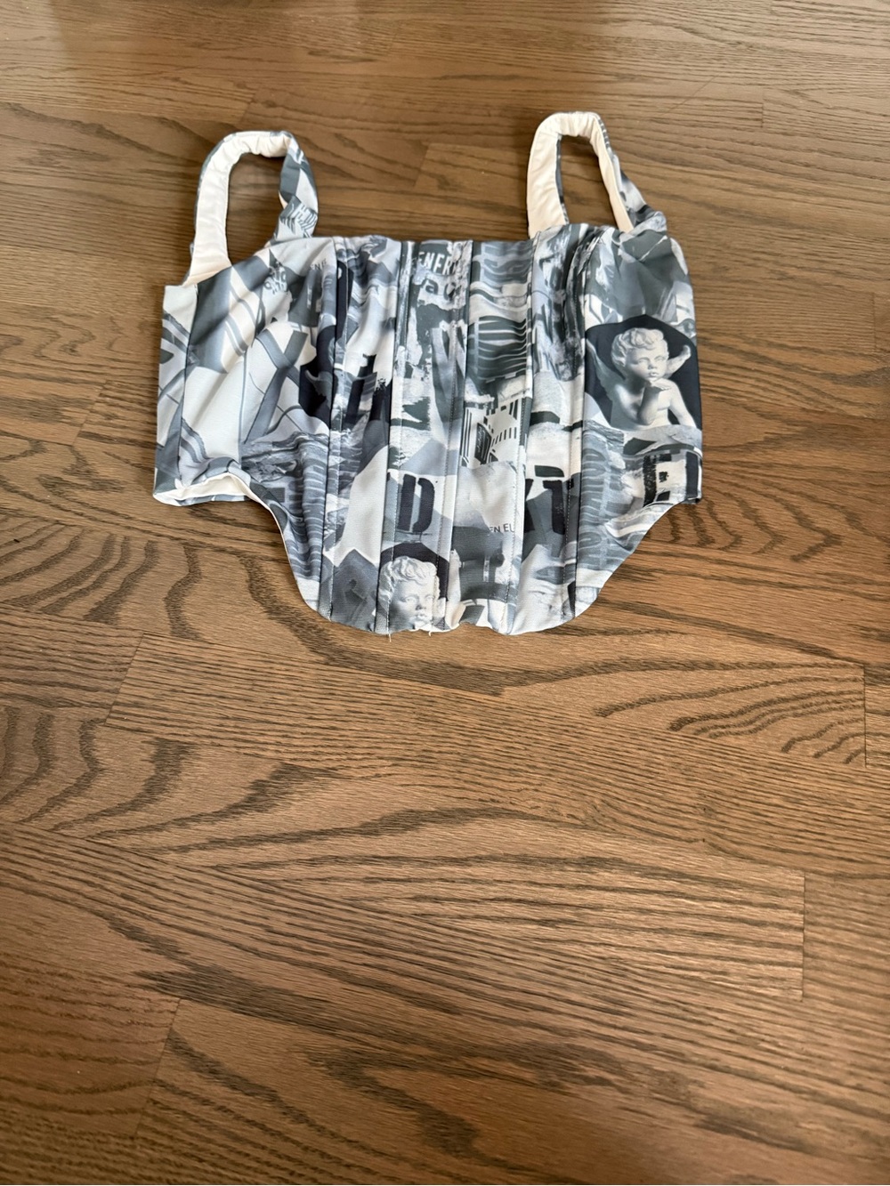 Edikted graphic corset top